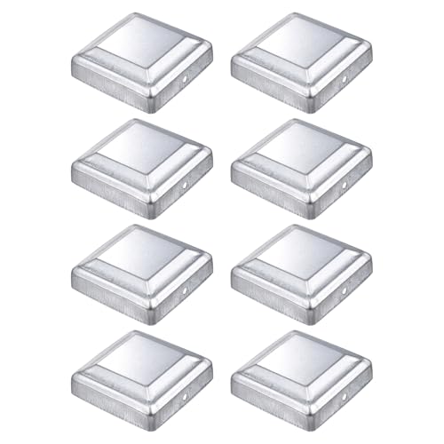 Tapas de poste de valla de 3.2 pulgadas y cubiertas cuadradas de acero para tubos exteriores