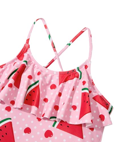 Image of Century Star Girls Flounce Tankini 2 Piece Bathing Suit | Cute swimwear set with a stylish flounce top,Comfortable fit, perfect for girls' summer beach vacations