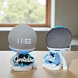 Suporte Alexa Echo Dot 3, 4 e 5, Echo Pop e Echo Max Robert Gratidão Multiuso e outros. Coleção, Decoração Presente. Stand de Mesa