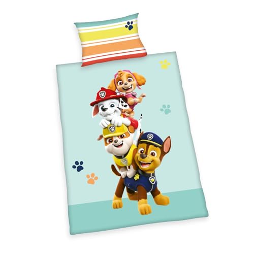 Herding Paw Patrol Bettwäsche-Set, Made in Green, Kopfkissenbezug 40 x 60 cm mit Hoteleinschlag, Bettbezug 100 x 135cm, Mit Knopfverschluss, 100{3ddbc650acc496adb7714b664681f3101bdc64a59958241d34778005ee7a1a01} Baumwolle/Flanell Herding Paw Patrol Bettwäsche-Set, Made in Green, Kopfkissenbezug 40 x 60 cm mit Hoteleinschlag, Bettbezug 100 x 135cm, Mit Knopfverschluss, 100{3ddbc650acc496adb7714b664681f3101bdc64a59958241d34778005ee7a1a01} Baumwolle/Flanell