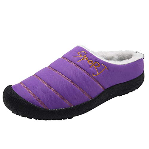 Learn More About Women's Winter Warm Slippers with Fuzzy Plush Lining Slip on House Shoes with Indoo...