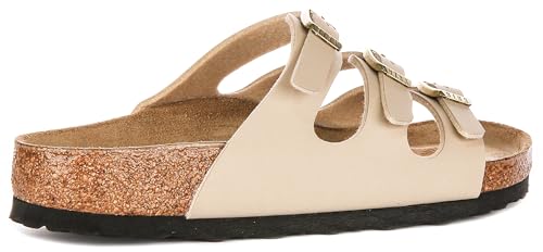 Image of Birkenstock Women's Florida 3-Strap Sandal (Sandcastle) | Walking Sandals