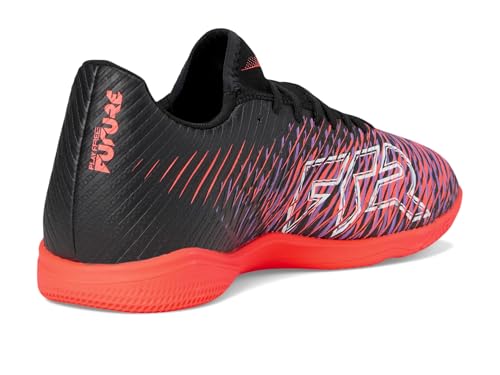 Image of Puma, Men's, Future 8 Play Indoor Trainer Soccer Shoes, Puma Black-Puma White-Glowing Red, 7