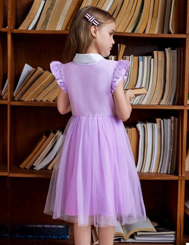 Image of Arshiner Toddler Tutu Dress Little Girls Fluffy Summer Dresses Casual Party Tulle Sundress for Kids 2-6Y