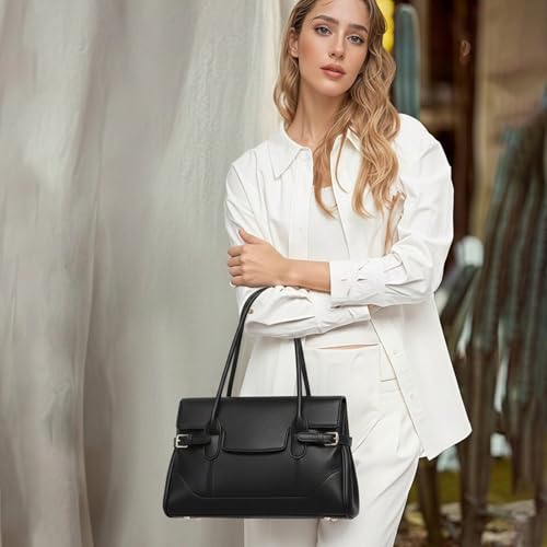 Bolso de cuero grande para mujer tipo bandolera y tote miniatura 2