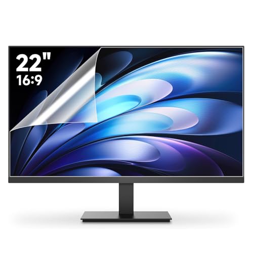 2 Pack 22 Inch 1920x1080P Anti Glare Computer Screen Cover, Eye Protection Anti Scratch Matte Anti Glare Film for All 22'' with 16:9 Aspect Ratio Computer Monitor