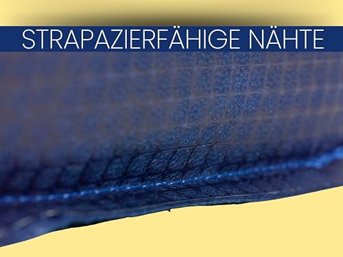 AMF Life Longier-Hilfe für Pferde, blau & gelb, 4 STK., 1,8m lang, Pferdeausbildung, Richtläufer, Bodenarbeitshindernis, Hindernis-Stangen