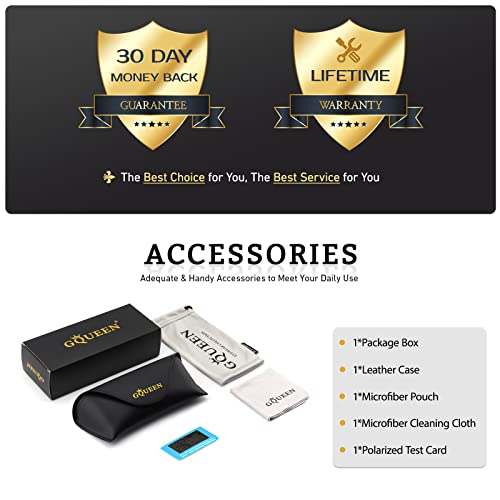 Gqueen Classic Military Style Pilot Polarized Sunglasses Spring Hinges Al-Mg For Mens Womens Mos1 #TOP6