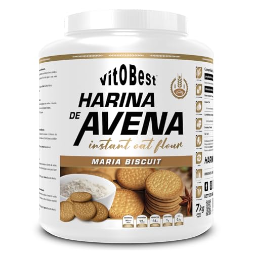 VITOBEST Harina de Avena Sabores Variados (Galleta, 7 Kg) - Suplementos Alimentación y Suplementos Deportivos