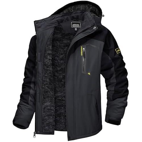 TACVASEN Men's Winter Skiing Jackets Waterproof Thermal Snowboard Coats