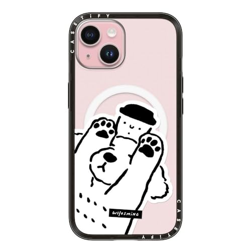 CASETiFY RpNg iPhone 15 P[X [MagSafeΉ/^ y/ϏՌ] - Dog Loves Coffee - ubN