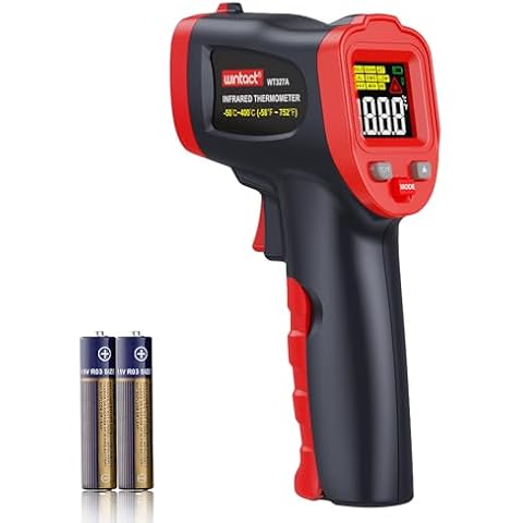 Wintact Infrared Thermometer Gun -58°F to 752°F Digital Non-Contact Laser Temperature Gun Measuring Surface and Ambient Temperature for Kitchen Cooking Food Fluid BBQ Frying Meat Cover