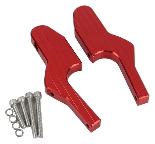 Repose-pieds extensions Vespa GTS150 rouge contre la fatigue en duo
