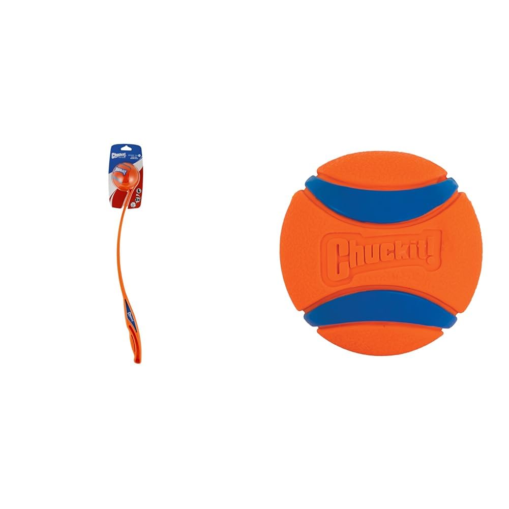 Chuckit Sport 26L Dog Ball Launcher 26 Length Includes Large Ball 3 for Dogs 60-100 Pounds