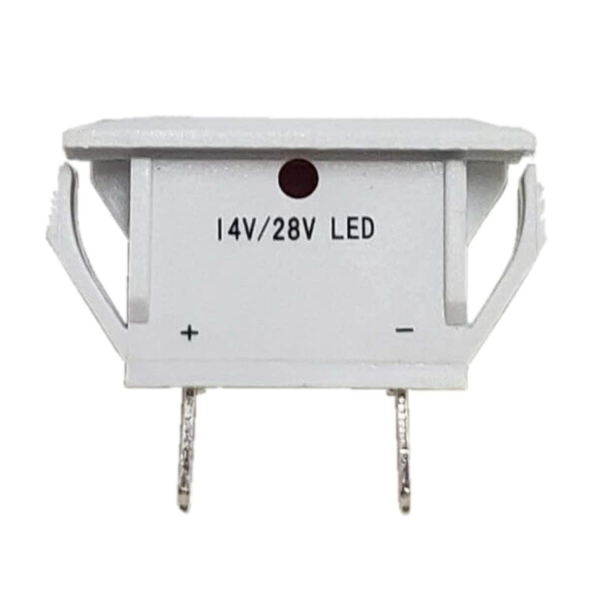 CPG Creative Products Group 14V Red Indicator Light with White Trim