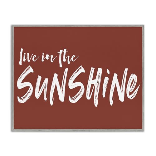 Impression giclée Live In The Sunshine Stupell Industries cadre pour habiller un mur vide