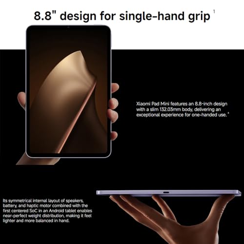 XIAOMI Pad Mini 8,8" 3K 165Hz tablet, MediaTek Dimensity 9400+, 8GB+256GB, 7500mAh, 67W snelladen, 13MP+8MP camera - Afbeelding 4