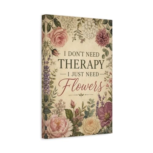 Toile florale vintage pour salon chaleureux au-dessus du canapé multicolore