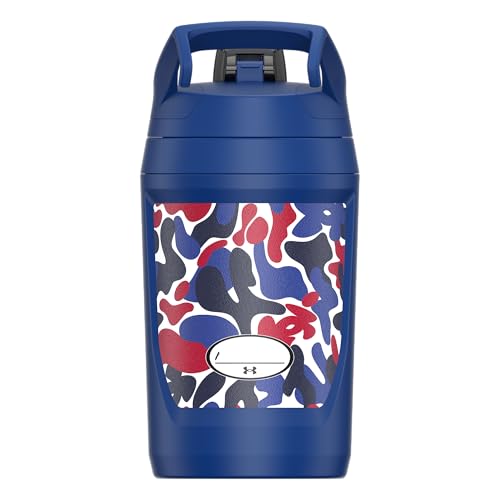 Image of Under Armour 32 oz Insulated Water Bottles - Sports Water Jug with Fence Hook, Leak Resistant for Baseball, Football & More, 32 oz Insulated, Royal Hypercamo