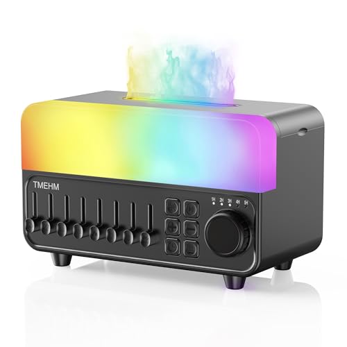 4-in-1 Sleep Sound Machine with White Noise & 8 Nature Sounds, Bluetooth Speaker, Night Light & Aroma Diffuser with Timer for Baby, Kids and Adults (Black)