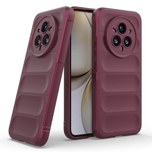 Image of amazon basics Back Case Cover for Realme 14 Pro Plus 5G | Compatible for Realme 14 Pro Plus 5G Back Case Cover | Liquid Silicon Magic with Camera Protection | Plum