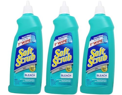 Soft Scrub Soft Scrub Gel Cleanser with Bleach - 28.6 oz (3 Pack)