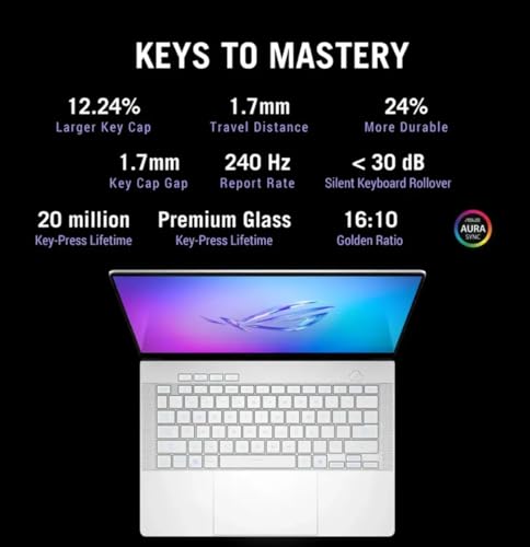 MUX ROG Zephyrus G14 14" OLED 3K 120Hz Gaming Laptop - AMD Ryzen 9 270 - GeForce RTX 5060-Window 11 Home-W/tappetino per mouse (Window 11 Home, 16 GB RAM | SSD PCIe da 1 TB) - Notebook - Immagine 6