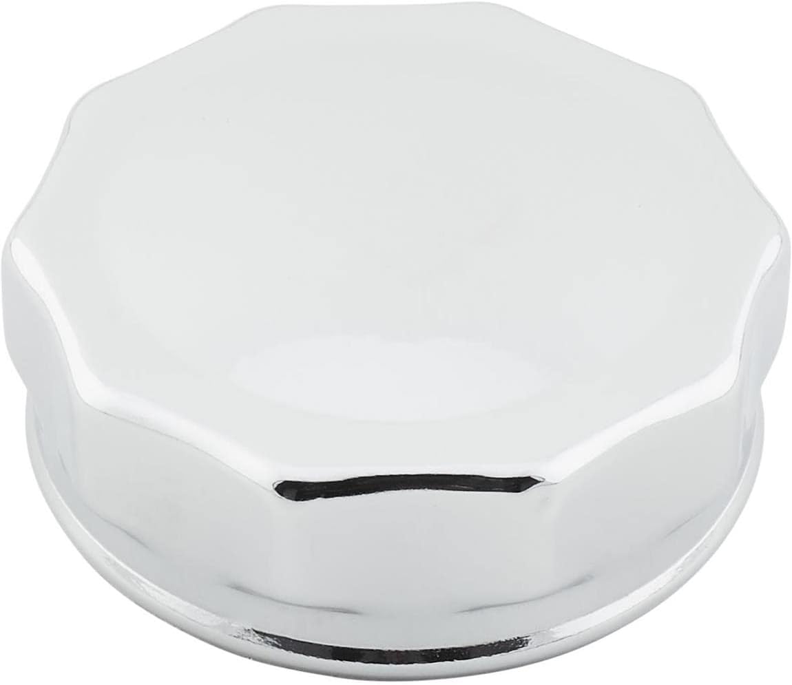 Speedway Motors Chrome Gas Tank Cap Vented Underside Fine Internal Threads Includes Gasket Steel Construction 2.67 Inch Outside Diameter, Compatible with a 1928-29 Ford Model A