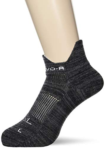 [アールエルソックス] ランニング 靴下 EVO-RRNS1001 グレーミックス/ホワイト S