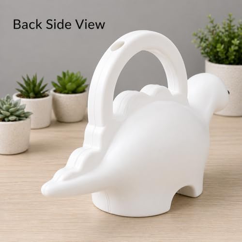Image of Dinosaur Watering Can for Kids | 1 Litre | Plastic Dinosaur with Moving Eyes | Leak Proof, Lightweight, Easy Grip Watering Can | Kids Return Gifts | 10 Inches (Keep Growing White)