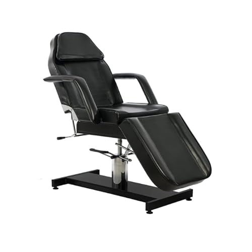PLUS SANTE - Ment Black, Fauteuil de Soin hydraulique Professionnel - Multifonctionnel, Rotation 360°, Réglable et Confortable, Largeur 65 cm (Noir)