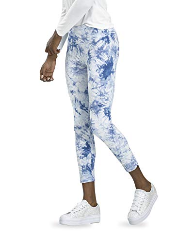 Leggings con bolsillos HUE Activewear para mujer en color lazo azul talla L