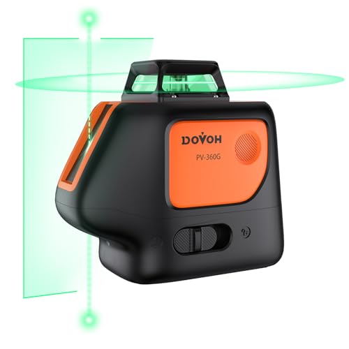 Plumb Dot Laser Level : DIY Green Point Laser Level 360 Self Leveling Rechargeable, Essential Edition, PV-360G