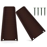 2 Pack Gutter downspout Splash Block，Rain Gutter Downspout Extensions for Rainwater Drainage，16' Gutter Splash Guards for Most Residential downspouts (Brown)