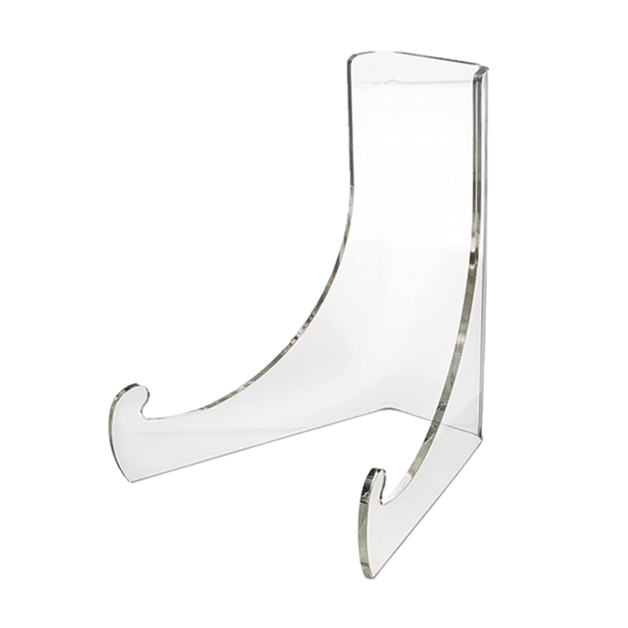 Happyyami Acrylic Plate Stand Display Holder Rack for Kitchen Tea Cake and Dish Lightweight Elegant Design for Home Counter Showcase and Supermarket