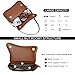 KKXIU Shoulder Bag for Women Small Clutch Purses Cute Hobo Handbag Trendy Underarm Bag-Dark Brown