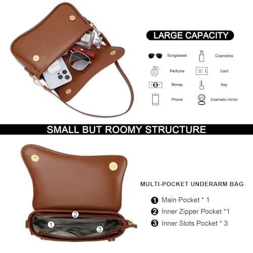 Image of KKXIU Shoulder Bag for Women Small Clutch Purses Cute Hobo Handbag Trendy Underarm Bag