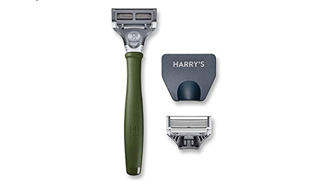 Harry's Men's Razor with 2 Razor Blades - Forest Green