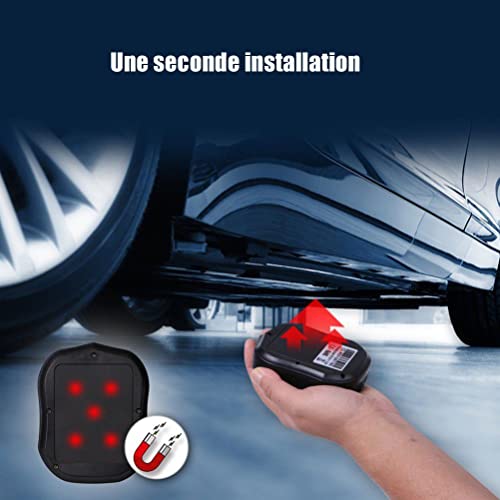 TKMARS 4G Mini GPS Tracker GPS Tracker Ohne ABO mit Kostenloser App, 32 Tage Standby-Zeit, Stark Magnetisch, Wasserdicht, 1500mah
