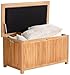 Produktbild CLP Auflagenbox Odessa aus Teakholz I Gartentruhe für Kissen und Auflagen I In verschiedenen Größen erhältlich, Farbe:Teak, Größe:120 cm