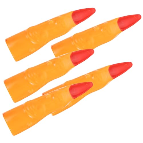 Toyvian Bulk Halloween Witch Fingers 10pcs Plastic Finger Covers Black Witch Fingernails for Masquerade