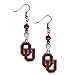 NCAA Siskiyou Sports Womens Oklahoma Sooners Fan Bead Dangle Earrings One Size Team Color
