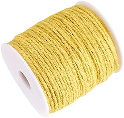 Craftdady 24 Roll Jute Twine 2mm Hemp Macrame Cord Craft String Baker Twine for DIY Crafts Gift Packaging Floristry Jars Decoration Gardening 12 Color