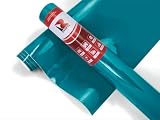 3M 180mC Teal High-Gloss Air-Release Permanent Removable Adhesive Vinyl Roll for Craft and Sign Cutters (12in x 5ft Roll)
