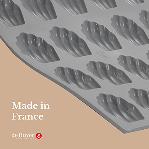 Plaque 20 mini madeleines De Buyer Elastomoule silicone gris - 4