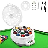 Limpieza de alta eficiencia: nuestra pulidora de bolas de billar cuenta con un potente motor premium de 180 W que devolverá tus bolas de billar a un estado nuevo en solo 3 minutos. Disfrute de una excelente experiencia de juego mientras ahorra tiempo y esfuerzo valiosos, ya no requiere una tediosa limpieza manual.