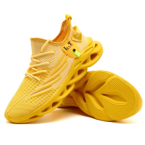 Image of DLWKIPV Men Running Shoes Men's Tennis Shoes Lightweight Breathable Fashion Sneakers Non Slip Workout Gym Shoes for Running