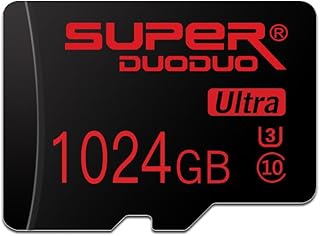 1TB Micro SD Card,1TB Class 10 Micro SD Memory Card,1TB TF Memory Card High Speed and SD Card Adapter for Cellphone,Tablets,Camera,Drone,Dash Cam