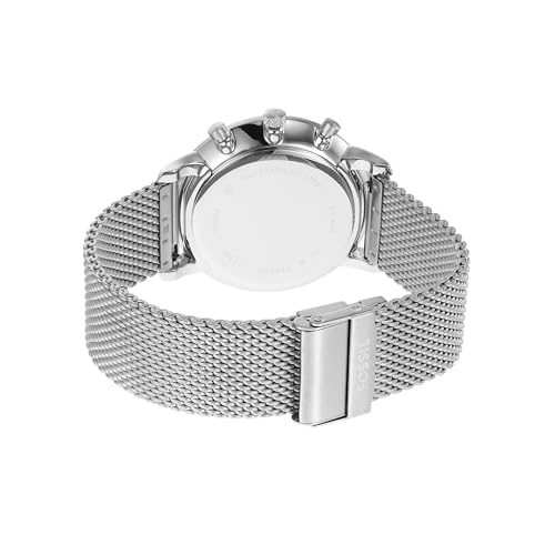 Fossil Stainless Steel Analog Black Dial Men's Watch-Fs6020Set, Band Color-Silver - Image 4