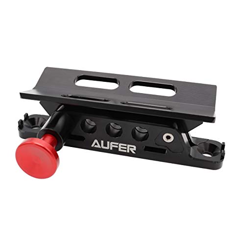 AUFER 1 Year Warranty-Universal Adjustable Roll Bar Fire Extinguisher Mount Holder with 4 Clamps for Jeep Wrangler UTV RZR Boat etc, Aluminum